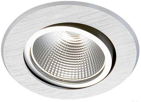 MOBILUX LED-Einbaustrahler MOBiDIM COB CLASSIC 9W R 3000K alu gebürstet
