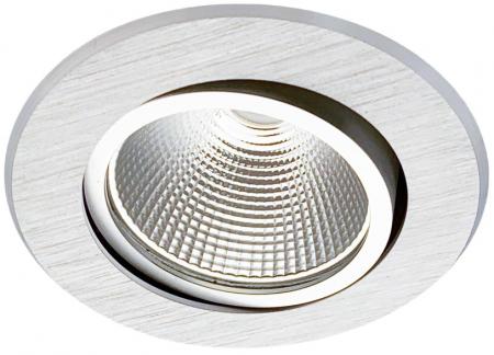 MOBILUX LED Einbauleuchte MOBiDIM COB POWER 12W R 3000K alu gebürstet