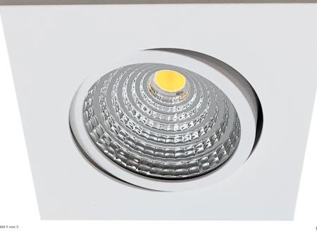 MOBILUX Dimmbare Einbauleuchte MOBiDIM COB SLIM Q 9W warmweißes Licht 60° weiß