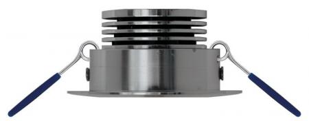 MOBILUX Schwenkbarer Einbaustrahler MOBiDIM COB CLASSIC R Ra>90 9W 2700K 45° alu gebürstet