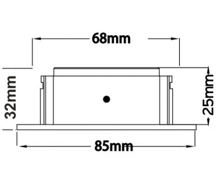 Mobilux LED-Einbaustrahler dimmbar MOBiDIM COB SLIM IP65 R 9W 830 60° alu poliert