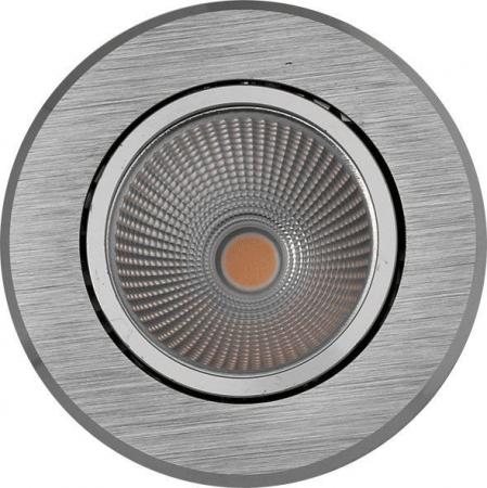 MOBILUX Schwenkbare LED Einbauleuchte MOBiDIM COB POWER 11,5W R DIM2WARM 45° 95Ra alu gebürstet