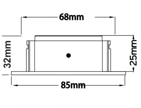 MOBILUX Einbaustrahler MOBiDIM COB SLIM 7W R DIM2WARM 827 60°  IP65 alu poliert