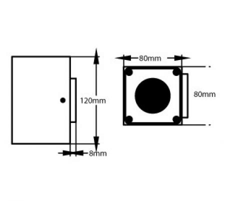 80cm hohe klassische elegante CUBIC POLLER Wegeleuchte IP54 8W 3000K schwarz Mobilux 02100109 limited Edition