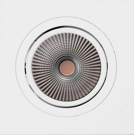 Weiße MOBiDAL LED Einbauleuchte COB CLASSIC 10W Q 3000K 45° Mobilux