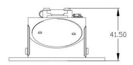 LED Wallwasher Schalterdose R 3000K Wandeinbauleuchte silber satiniert Mobilux
