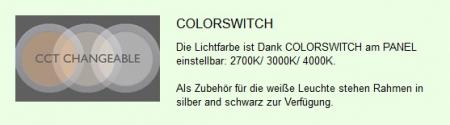 2 in 1 LED Aufbau- & Einbau- Panel MULTiLED 220R Xin1 DIM 15W weiß umschaltbare Farbtemperatur 02500226 MOBILUX