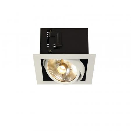SLV 115541 KADUX 1 ES111 Downlight, eckig, mattweiss, max. 75W