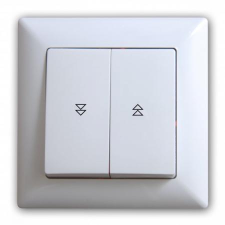 Günsan Visage Jalousietaster Rolladentaster UP Weiss