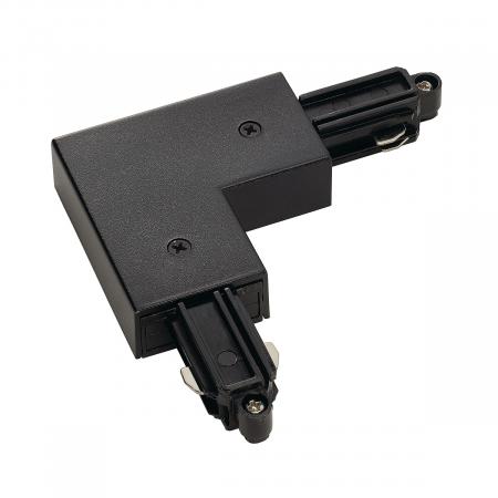 SLV 143060 Eckverbinder für 1-Phasen HV-Stromschiene, Aufbauversion schwarz, Erde innen