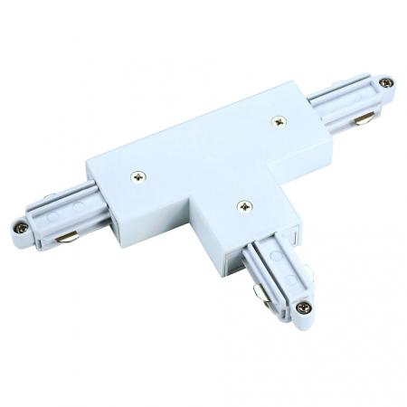 SLV 143081 T-Verbinder für 1-Phasen HV-Stromschiene, Aufbauversion weiss, Erde rechts
