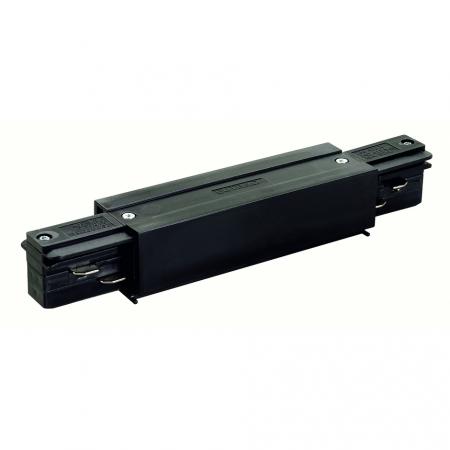 SLV 145660 EUTRAC Längsverbinder mit Einspeisemöglichkeit, schwarz