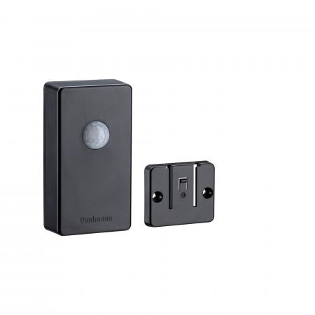 Paulmann Plug & Shine Funksteuerung mit Dämmerungssensor und Bewegungsmelder – ZigBee IP44 Anthrazit