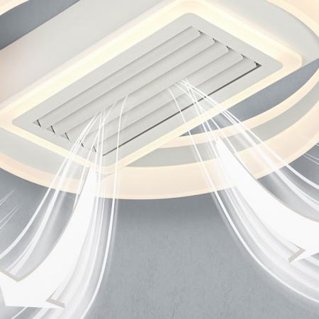 LEDVANCE CEILI LED Deckenventilator 55W 3100lm 3000-6500K dimmbar Ø500mm Weiß mit Fernbedienung