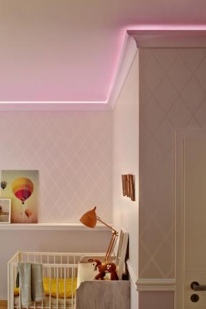 3M OSRAM Smart+ WiFi Flex LED-Streifen COB Magic RGB Remote Control Indoor IP20 - WiFi- und Fernbedienungssteuerung möglich - Anschluß an Netzspannung mit Stecker