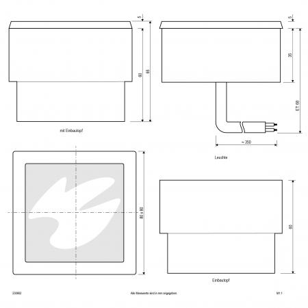 EVN LED Bodeneinbau Leuchte LED Stein IP67 0.8W 3000K 45lm
