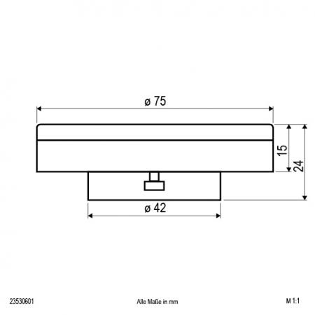 EVN 23530601 LED GX53 6 W 6000 K Tageslichtweiß 470 lm