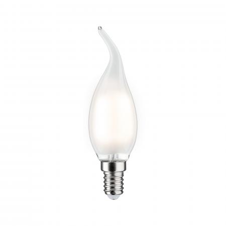 Paulmann E14 28688 LED Filament Kerze Windstoßlicht cosy 470lm 4.8W satin dimmbar 2700K