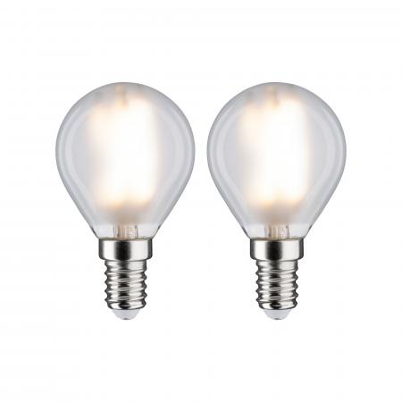Paulmann 28789 LED Filament Tropfen E14 matt 4,5W wie 40W warmweißes Licht