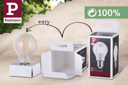 Paulmann 28789 LED Filament Tropfen E14 matt 4,5W wie 40W warmweißes Licht
