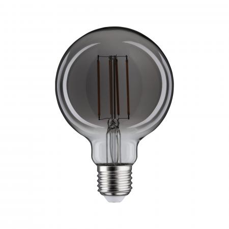 Paulmann 28865 Vintage dimmbare E27 retro Filament LED Globe 8W extra warmweiß Rauchglas
