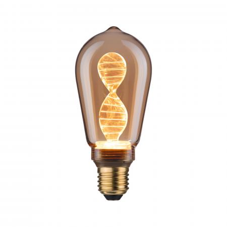 Paulmann 28885 Inner Glow Edition E27 retro vintage LED Kolben Helix 3,5W extra warmweiß  Gold