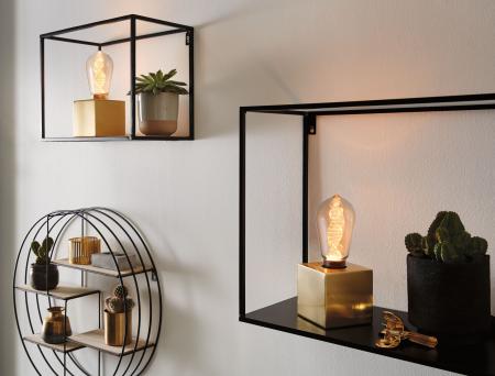 Paulmann 28885 Inner Glow Edition E27 retro vintage LED Kolben Helix 3,5W extra warmweiß  Gold