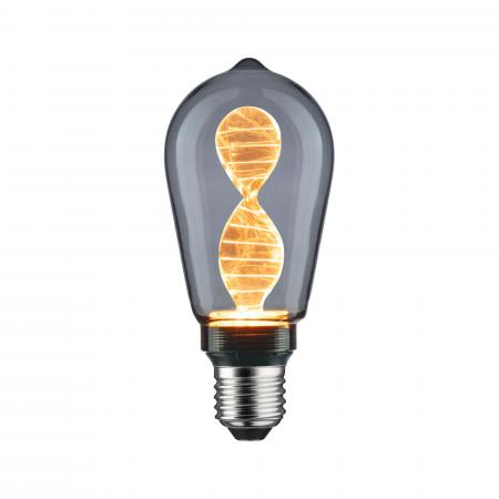 Paulmann 28886 Inner Glow Edition E27 LED Kolben Helix 3,5W extra warmweiß Rauchglas
