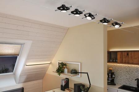 3er Set Paulmann 28912 LED Reflektor GU5,3 modern 6W warmweiß Grau