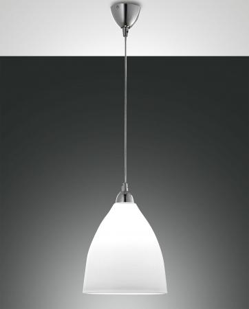 Glas Provenza Pendelleuchte in Weiss von Fabas Luce