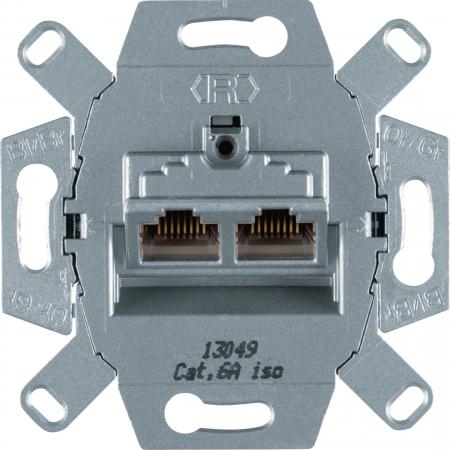 Hager UAE-Steckdose, Netzwerkdose 8/8-polig geschirmt Cat.6A