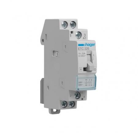 Hager ETC225 Tag-Nacht-Schütz 25 A 2 Schließer 230 V AC