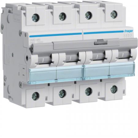 Hager LS-Schalter 4 polig 15kA D-80A 6M