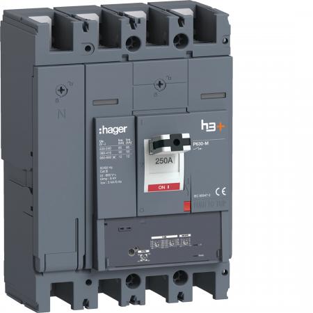 Hager Leistungsschalt. h3+ P630 LSnI 4x250A 50