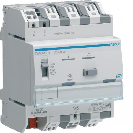 Hager Univ.-Dimmaktor 1f KNX, 1x600W