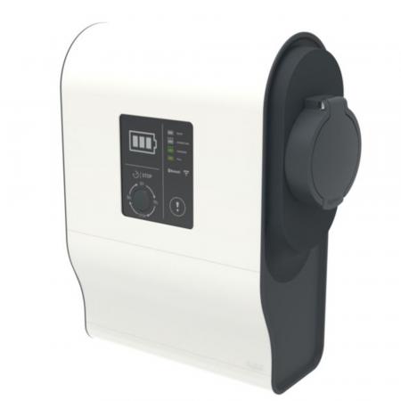 LEGRAND 058030 Green'Up Premium 1-phasige Ladestation 3,7/4,6 kW mit DC-Fehlerstromschutz
