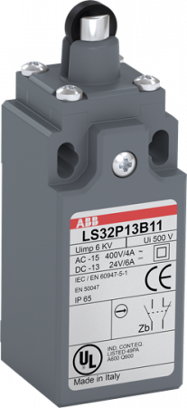 ABB LS35P13B11 Positionsschalter Rollendruckbolzen m.Kunststoffrolle 1/2" NPT 1S+1OE