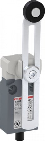 ABB LS21P51B11-U01 Positionsschalter Kunststoff-Geh. grau IP67 Verstellb. Rollenschwenkhebel Polyac