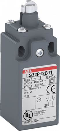 ABB LS33P12B11 Positionsschalter Kunststoff-Gehäuse grau IP65