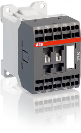 ABB NSL22ES-81 Hilfsschütz, 24 V DC, 2S+2Ö, Federzuganschluss