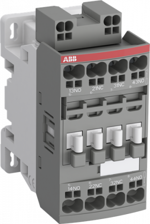ABB NF40EK-14 Hilfsschütz, 250-500 V 50/60 Hz / DC, 4S, Push-In Anschlussklemmen