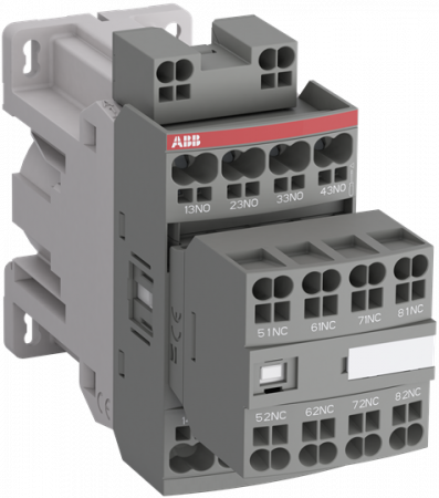 ABB NFZ44EK-30 Hilfsschütz, 24 V DC, Push-In Anschlussklemmen, Low Power Consumption