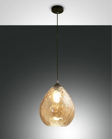 Gisella Pendelleuchte in Amber italienisches Design von Fabas Luce