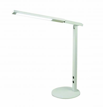 Fabas Luce Ideal  Puristische LED Schreibtischleuchte in elegantem Weiss