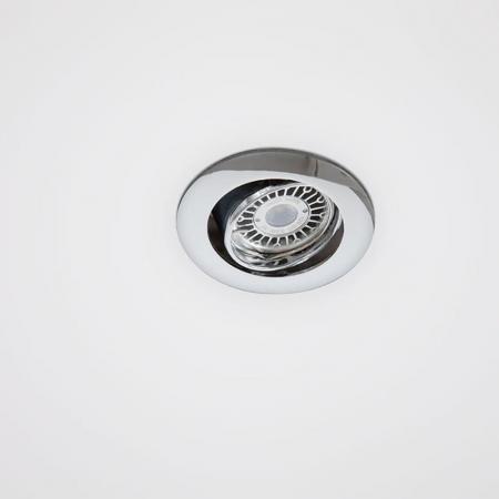 EVN Decken-Einbaustrahler für G4 Leuchtmittel rund schwenkbar chrom IP20 12V EinbauØ58