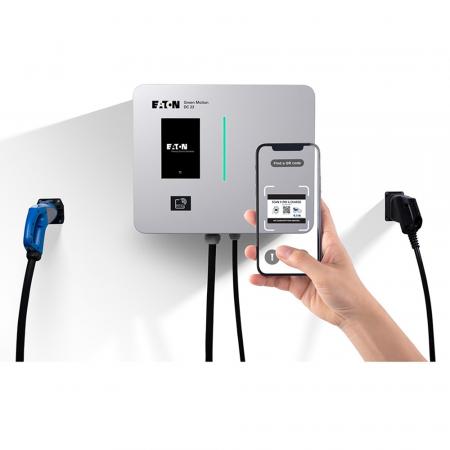 Eaton GMD2256BAAA00A00 GMDC22 CCS CHAdeMO Eth RFID Wallbox 22 kW, CCS 2 + CHAdeMO, RFID, OCPP, IP54, IK10