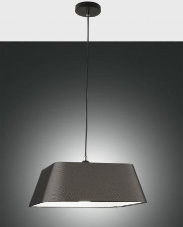 Allegra Imposante italienische Pendelleuchte mit hochwertigem Stoffschirm von Fabas Luce