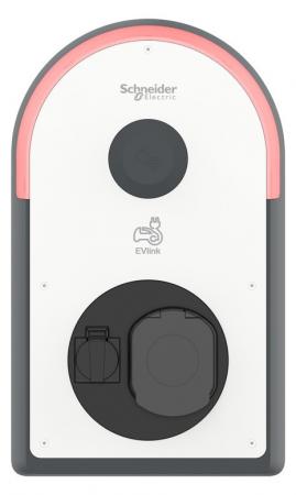 SCHNEIDER ELECTRIC EVB3S22N4B EVlink Pro AC Wallbox 22 kW Typ 2 FI Typ B-EV IP55 IK10 NFC/RFID