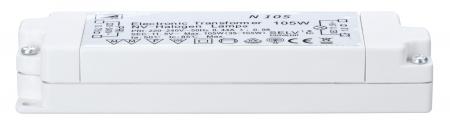 TIP 3651 Nice Price VDE Elektroniktrafo 35-105W 230/12V 105VA Weiß