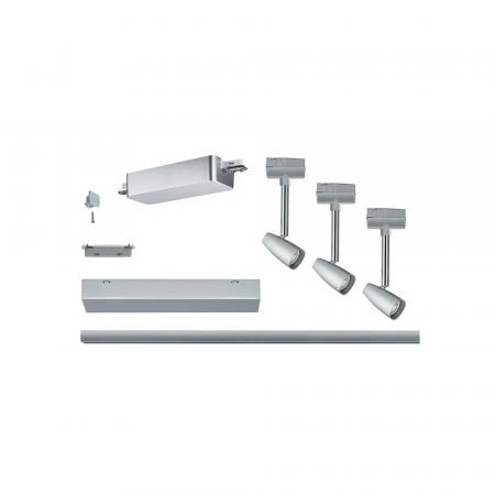 Paulmann 5062 Bundle Urail Set Barelli ZigBee max3x10W GU10 Chrom matt 1m Schiene